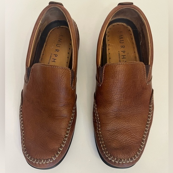 J. Murphy Cort Whipstitch Venetian Leather Loafers Men’s Size 9M Made in Brazil main image 11